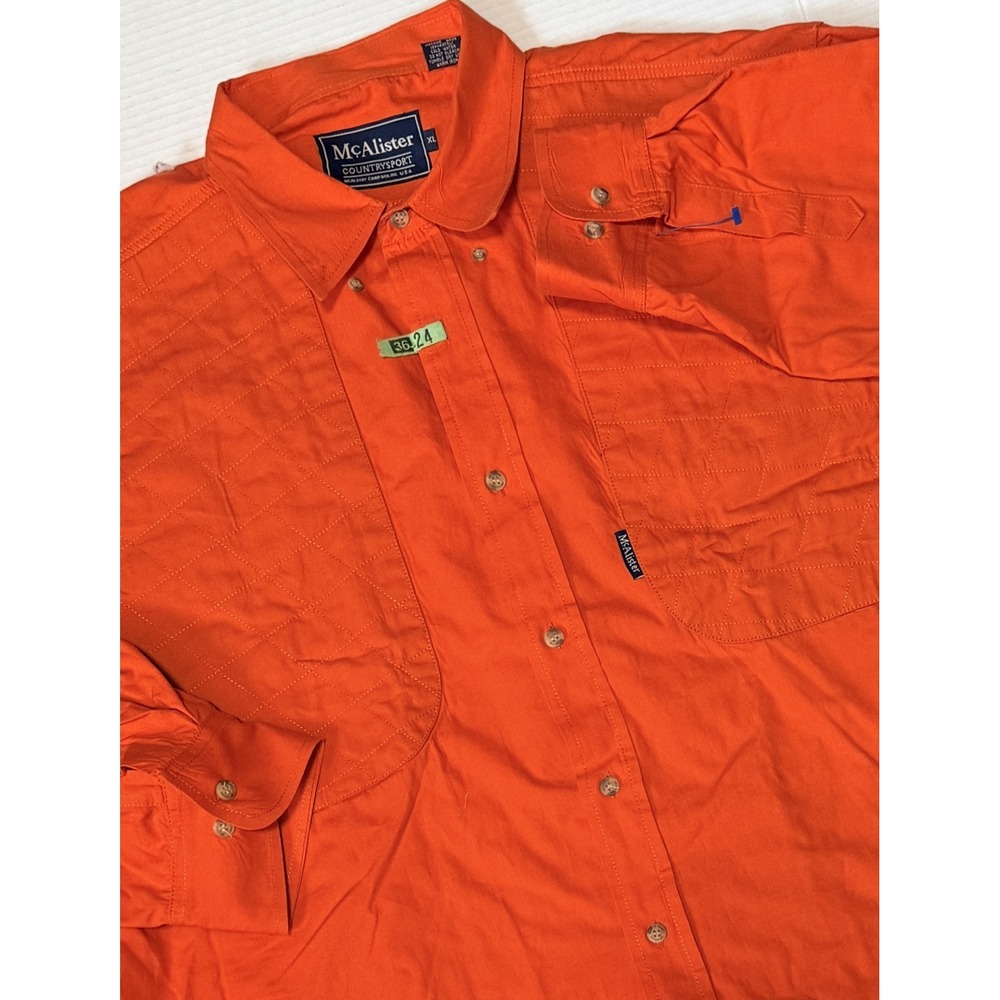 MCALISTER Countrysport - Men's Long Sleeve Shirt - Blaze Orange Hunting‎ - XL